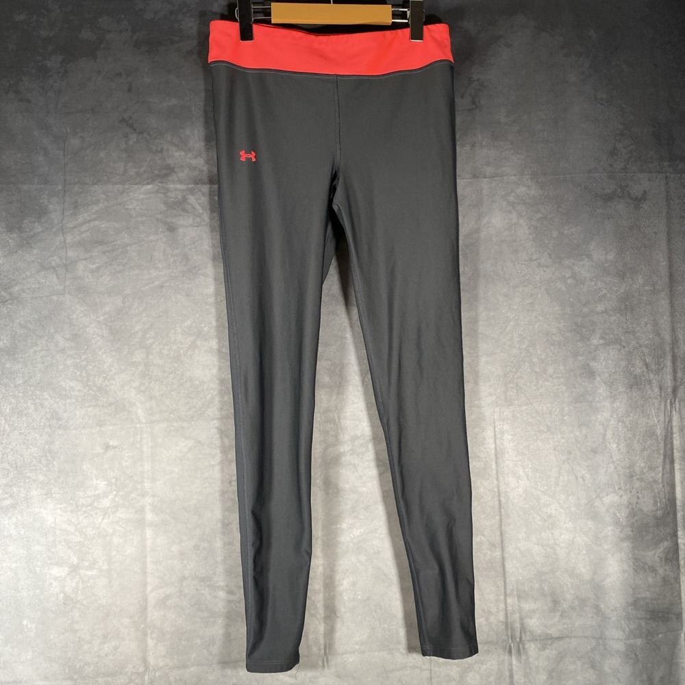 Under Armour Leggings Women's Size M‎ Gray ColdGear Athletic Yoga Workout
